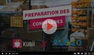 L’atelier de préparation de commandes pour les sites e-commerce est très dynamique à l’ESAT Didier BARON. Ici avec Kubii, principal client de l'atelier.